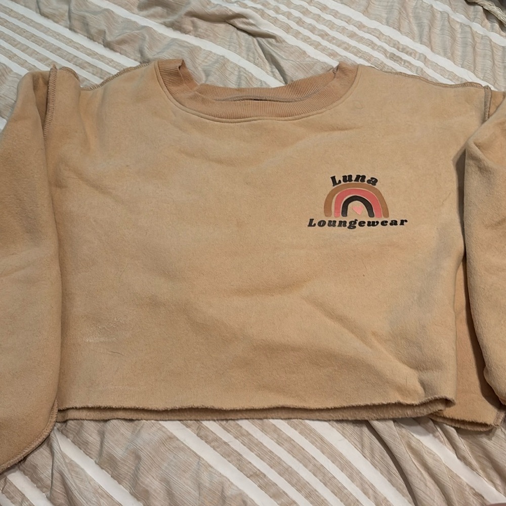 Luna Loungewear Crop Sweatshirt